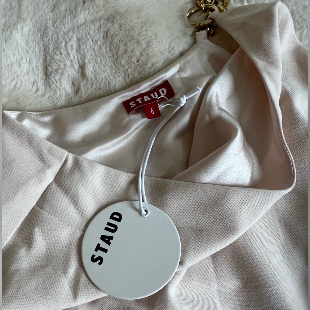 STAUD MINI CHAMPAGNE DRESS 6